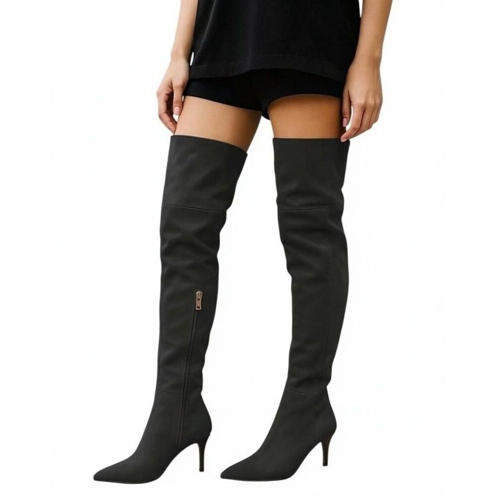 MARC FISHER LTD Qulie Over The Knee Black Suede Boots, NWOT! Size 9